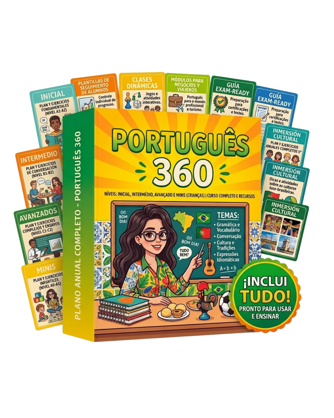 PACK PORTUGUÉS 360 — 12 Tomos + 6 Bonus