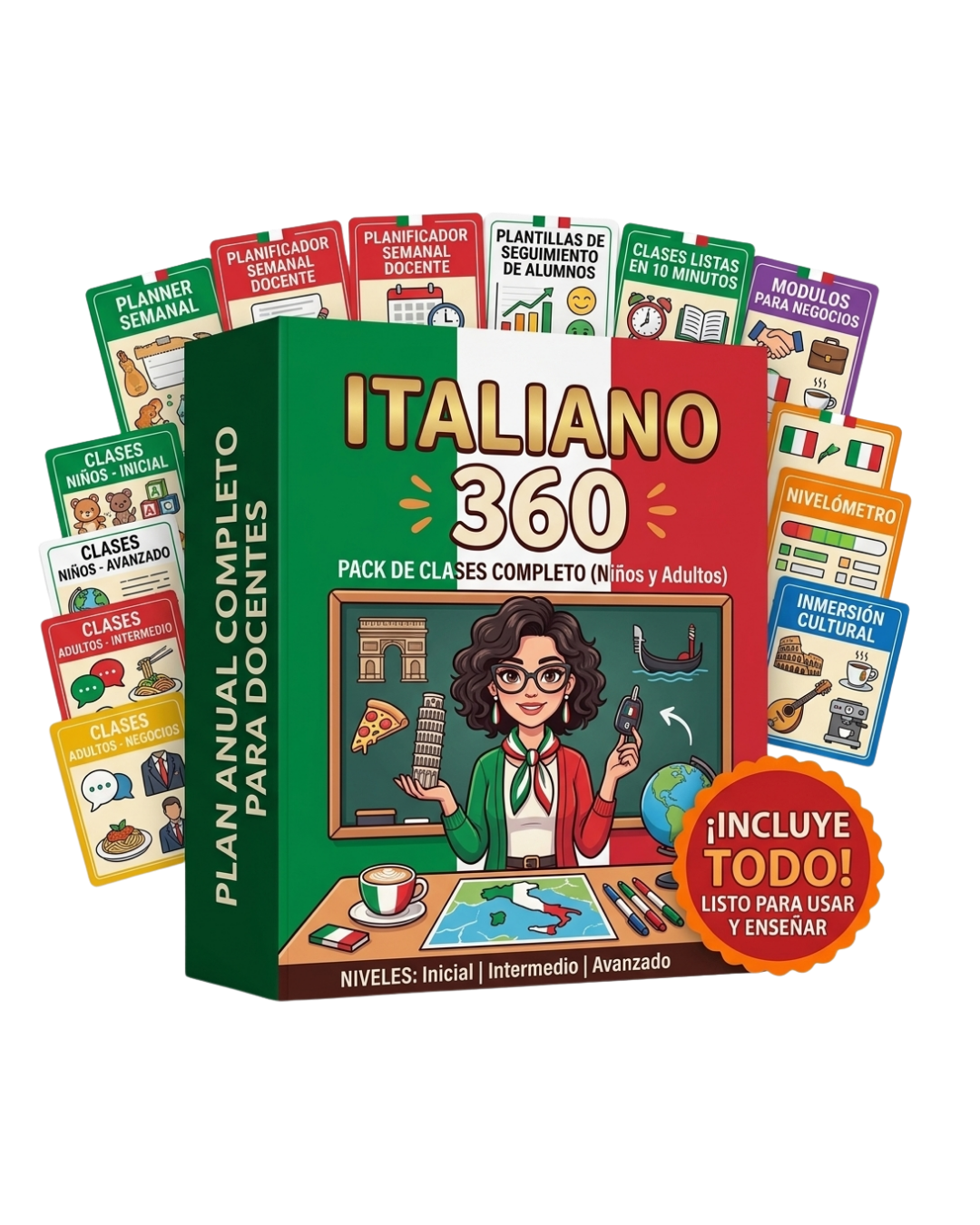 PACK ITALIANO 360: 12 Tomos + 6 Bonus